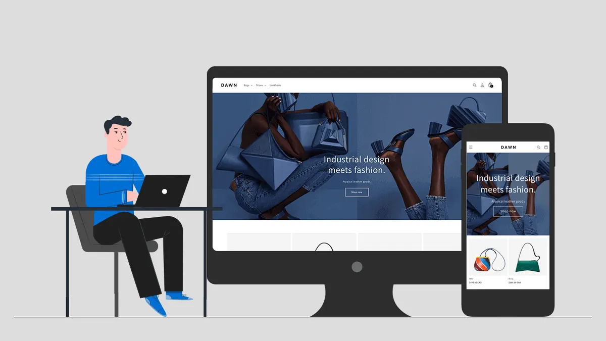 Shopify product catalog page